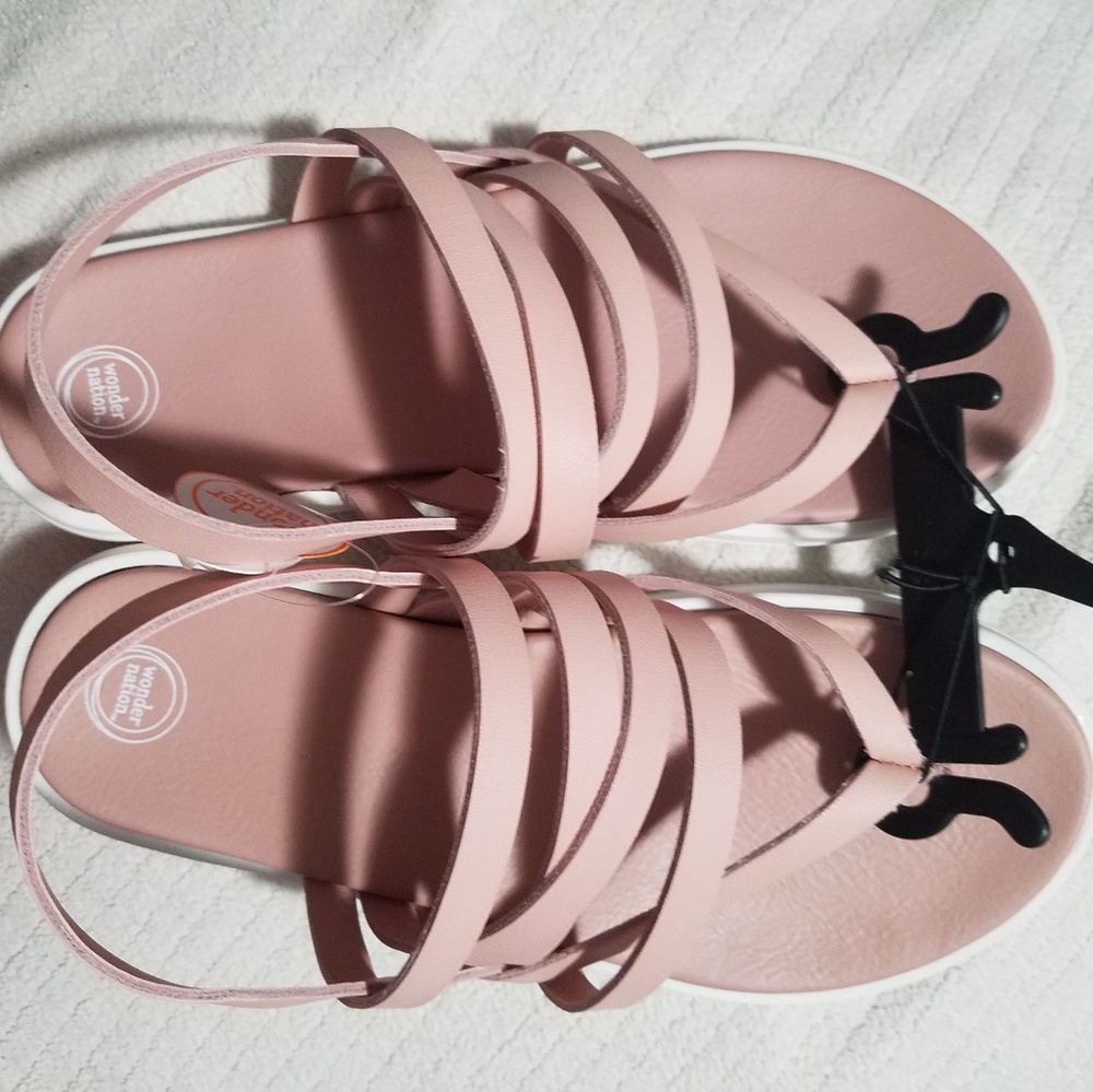 Girls pink sandals